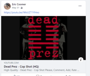 Eric Coomer May 31 2020 5 Dead Prez